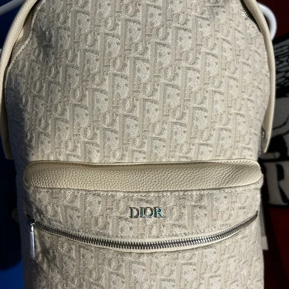 White Dior Rider Oblique Backpack - Picture 4 of 9